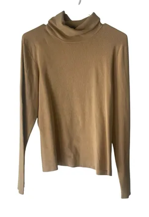 Dolce & Fabuloso Vintage Women's Size XL‎ Silk Blend Turtle Neck Sweater thumbnail 1