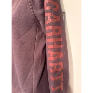Carhartt‎ Womens Brown Crewneck Sweatshirt Logo Sleeve Pullover 104410 V27 Small thumbnail 2