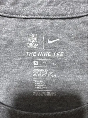 Nike NFL Team Apparel Seattle Seahawks Long Sleeve Tee Gray Black XL thumbnail 2