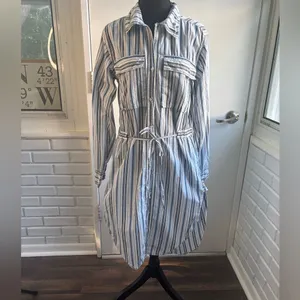 We the Free Pop Prep Striped Shirt small coastal preppy‎ vacation beach thumbnail 3
