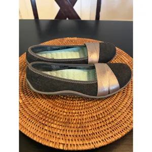 Dr. Scholls Go Play Jayleen Flats Grey Metallic Pewter Slip‎ On Shoes 8.5M thumbnail 7