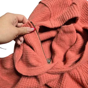 Anthropologie Pilcro‎ Side-Zip Sweater Knit Hoodie Size: M thumbnail 6