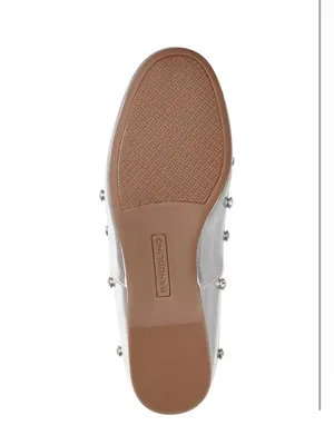 Bandolino Women' 5 Prity Mary Jane Embellished Ballet Silver Flats New thumbnail 4