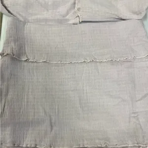 Free People Gathered Cotton Stretch Soft Mauve 2 Piece Skirt Set. Size X-Large thumbnail 3