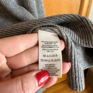Free People Afterglow Sweater Women S Gray Ribbed Oversized Mock Neck Turtleneck thumbnail 8