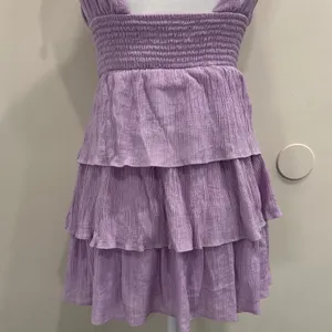 Lovers and Friends Brielle Mini‎ Dress Lavender Purple Tiered Ruffle Revolve S thumbnail 8