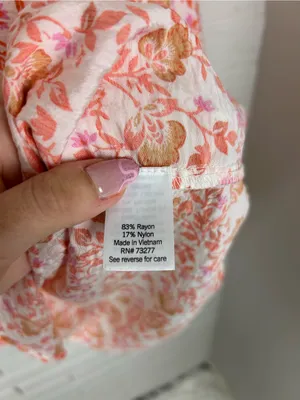Croft & Barrow Floral Print Button Front Top Size S thumbnail 7