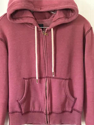 American Eagle Outfitters Dusty Rose Zip-Up Hoodie thumbnail 2