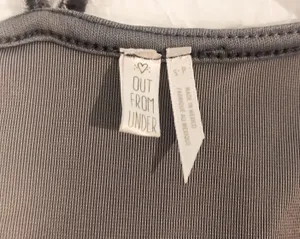 Urban Outfitters Gray Velvet Bodysuit thumbnail 4