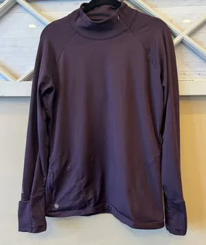 Athleta Superluxe Half Zip Top, Wild Raisin‎ SIZE L thumbnail 1
