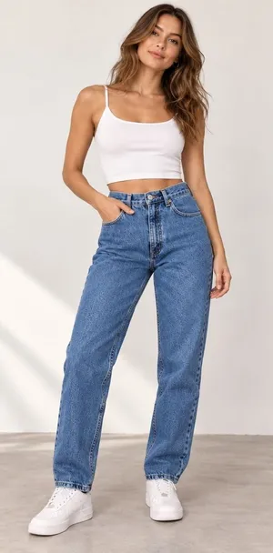 Vintage 90s High Sierra Mom Jeans Sz 6 Short High Rise Relaxed Fit Straight Leg thumbnail 1