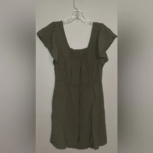 Universal Threads Army green Button-Front Mini Dress size small #720 thumbnail 5