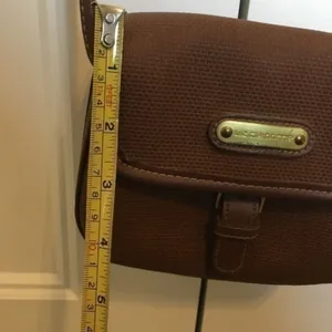 Vintage brown Liz Claiborne crossbody purse thumbnail 7