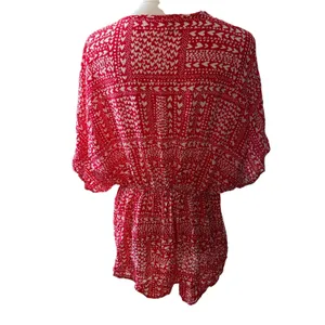Victoria's Secret red heart pattern swim cover-up Beachy pool cruise resort thumbnail 3