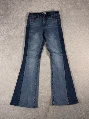 Dear John Panorama Stretch Flare Denim Jeans Women's‎ colorblock 27 thumbnail 1