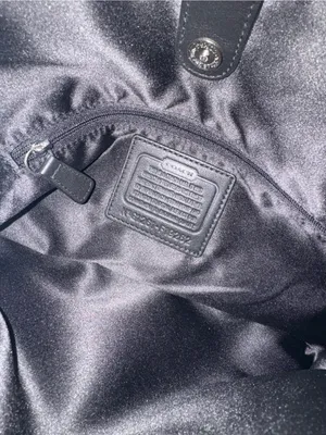 Coach Black Signature Canvas Tote thumbnail 2