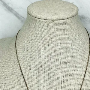 Gold Tone Rhinestone Pendant Chain Link Necklace thumbnail 4