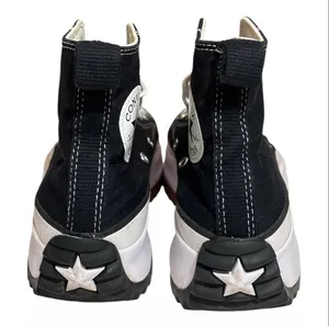 Converse Run Star Hike Black & White High-Top Platform Canvas Sneakers thumbnail 4