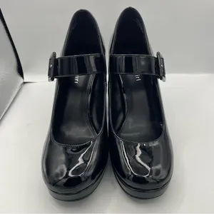 Madden Girl Ursulla black patent leather mary jane platform shoes Size 7.5M thumbnail 6