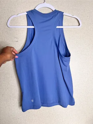 lululemon athletica Blue and Black Scoop Neck Active Tanks thumbnail 5