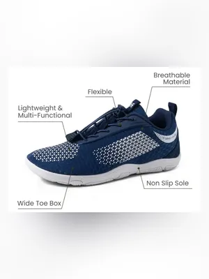 HIKE HF Series II Flow Blue/White Low Top Lace-Up Athletic Sneakers Unisex EU 39 thumbnail 4