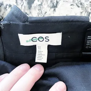 COS Black Belted A-Line Mini Skirt thumbnail 3
