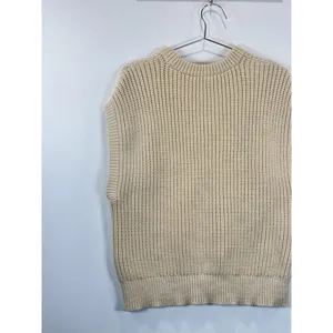 Madewell Womens Sweater Beige Mariella Pointelle Tee Relaxed Fit Sleeveless XL thumbnail 9
