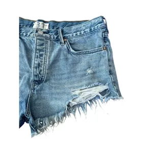 WE THE FREE People Loving Good Vibrations Cut Off Denim Shorts Distressed Sz 31 thumbnail 5