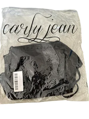 Carly Jean Los Angeles Black Unlined Lace Bralette One Size Adjustable Straps thumbnail 4