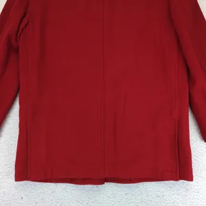 J Crew Classic‎ Red Wool Blend Button Front Coat Jacket Size Small thumbnail 11