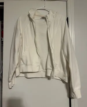 Crane Creamy White Hooded Jacket Size XL thumbnail 1