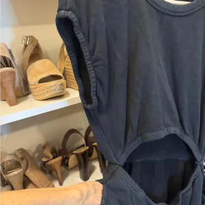 Aerie Offline Black jersey Dress. Loungewear, activewear. thumbnail 3