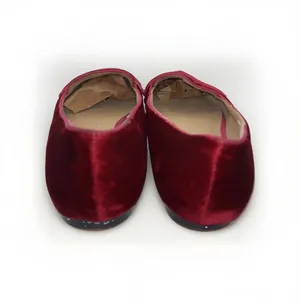Lands End Womens Velvet Pointed Toe Loafer Flats Burgundy Red Size 7 Parisian thumbnail 7