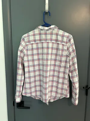 156 Women's Plaid Button Up Long Sleeve Shirt thumbnail 2