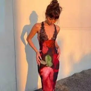 New Tie Dye and Lace Maxi Dress Large thumbnail 2