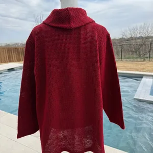 Multiples Merlot Cowl Neck Sweater Size XL thumbnail 4