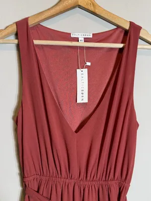 Baltic Born Hera Chiffon Maxi Dress Women XS Berry Formal Bridesmaid Wedding NWT thumbnail 8
