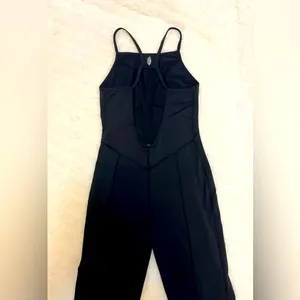 Free People Black Fitted Jumpsuit with Spaghetti Straps thumbnail 3