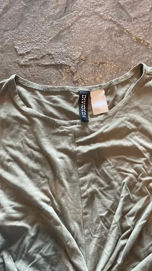 H&M Divided Tank Top Cropped Green thumbnail 2