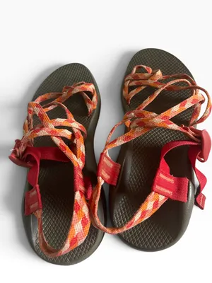 Chaco Z/Cloud X Strappy Hiking Sandals Standard Peach Orange Women's thumbnail 7