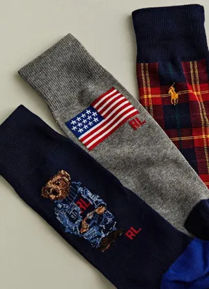 Ralph Lauren Bear Sock Gift Box NIX thumbnail 1