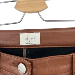 Aritzia Wilfred Melina Pants Vegan Faux Leather High Waist Brown Size‎ 4 thumbnail 12