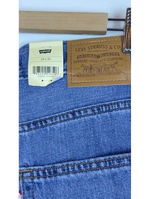 Levi’s Premium Baggy Dad Lightweight Linen Denim Jeans Heavy Check 25x30 NWT thumbnail 12