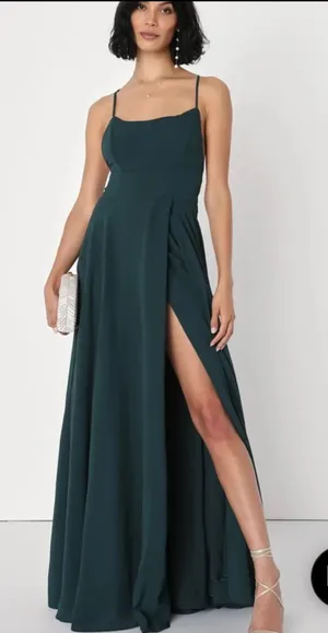 XS Dress Lulus Green Maxi thumbnail 1