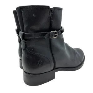 Frye Melissa Seam Short Boots‎ Leather Black Size US 6 thumbnail 10