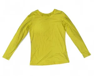 FIGS Natural Uniforms Yellow Long Sleeve Undershirt Size Large thumbnail 1