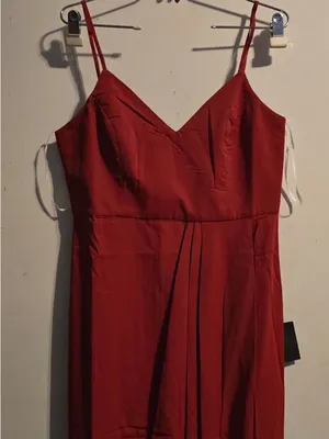 Lulu's Red Spaghetti-Strap Maxi Dress thumbnail 5