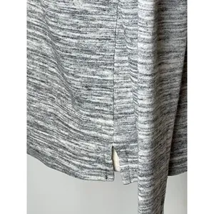 PINK Victoria's Secret Sweatshirt Women XS Purple Gray‎ Hooded Half Zip Retro thumbnail 6