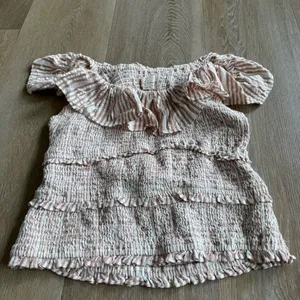 Anthropologie A+ Ruffle Smocked Blouse thumbnail 3