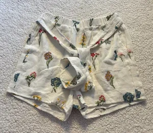Boho Floral Festival Embroidered Women's Shorts thumbnail 1